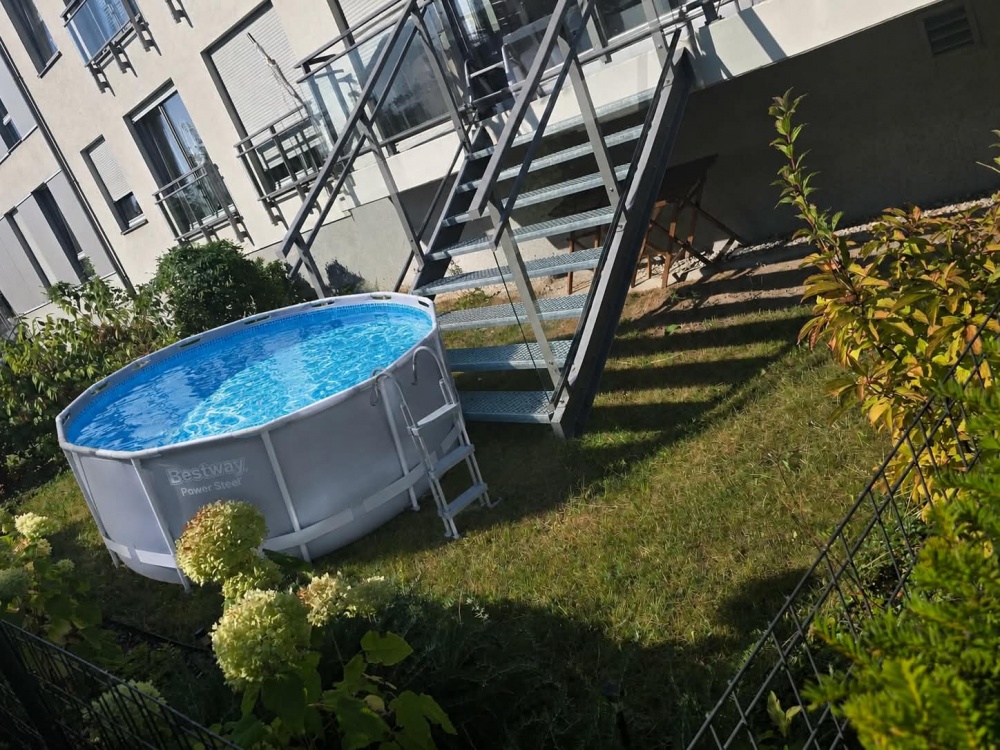 CENTRUM Ogrody Hallera 70m 3pokoje ogród taras garaż komórka  - 23