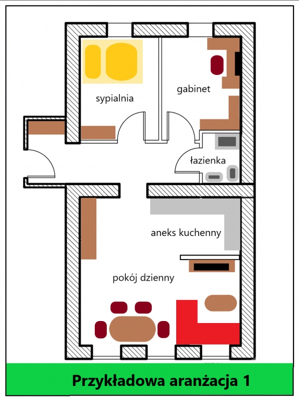 Apartament 5 pokoi 68m2 - mnogość opcji aranżacji - Poznań Ogrody - 2