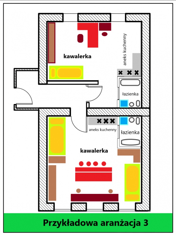 Apartament 5 pokoi 68m2 - mnogość opcji aranżacji - Poznań Ogrody - 4