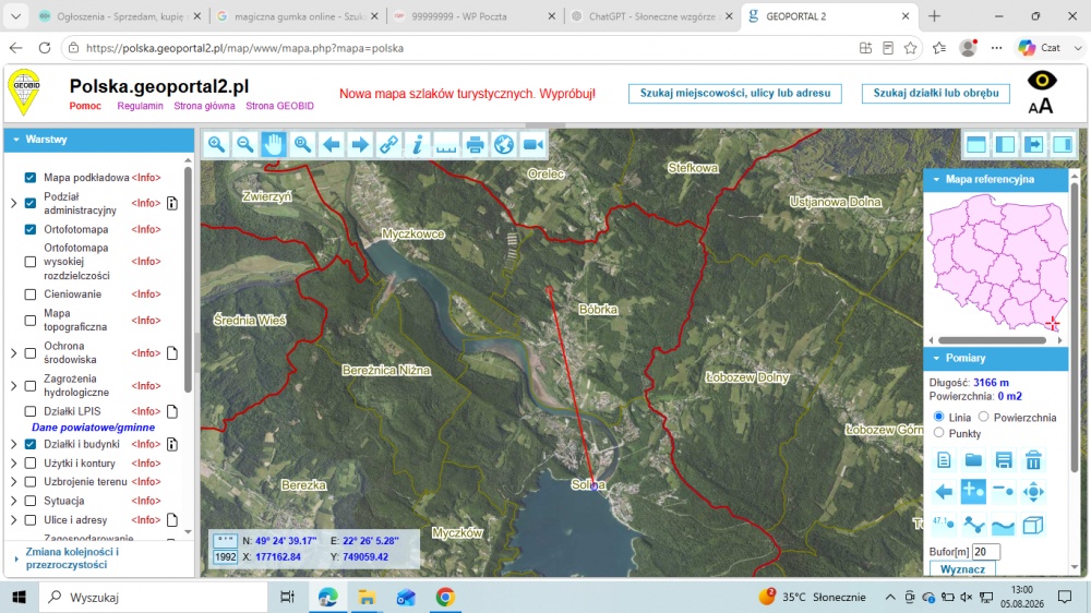 Działka BUDOWLANA – 28 arów, Bieszczady, Bóbrka, k. SOLINA - 9