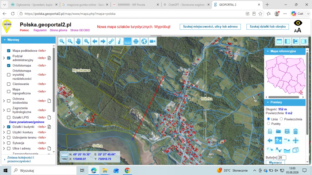 Działka BUDOWLANA – 28 arów, Bieszczady, Bóbrka, k. SOLINA - 10