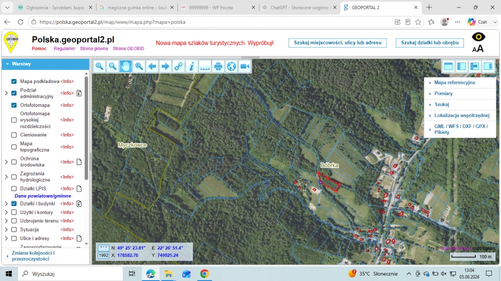 Działka BUDOWLANA – 28 arów, Bieszczady, Bóbrka, k. SOLINA - 10