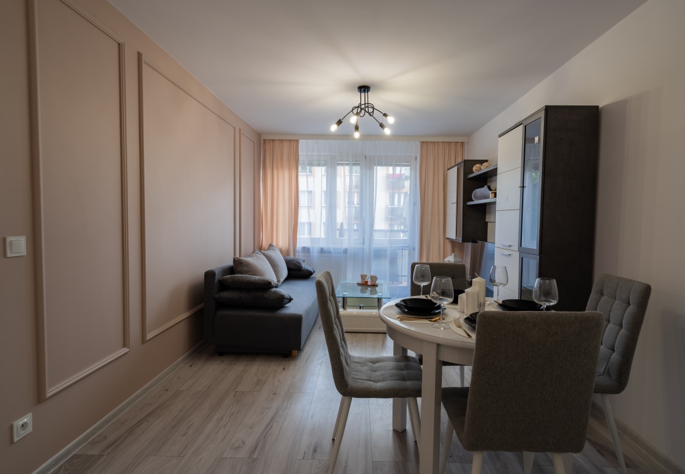 Umeblowane mieszkanie 38m2 gotowe do wprowadzenia 2-Pokojowe Balkon - 1