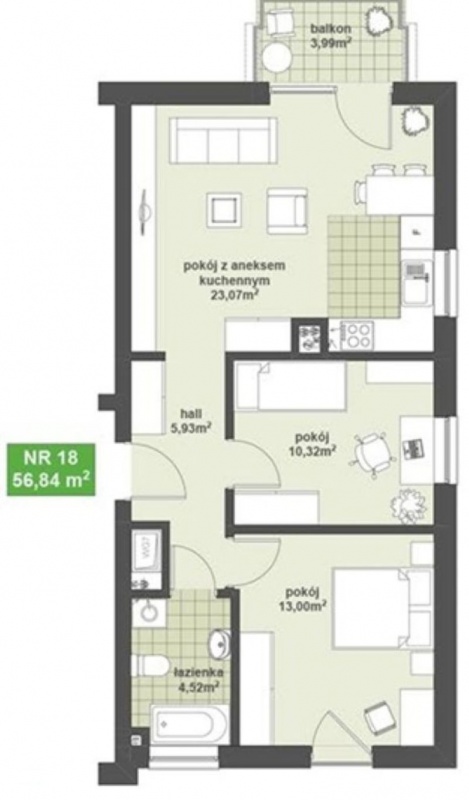? SPRZEDAM 3-POKOJOWE MIESZKANIE 56,84 m² | NOWE MIASTO | BIAŁYSTOK - 7
