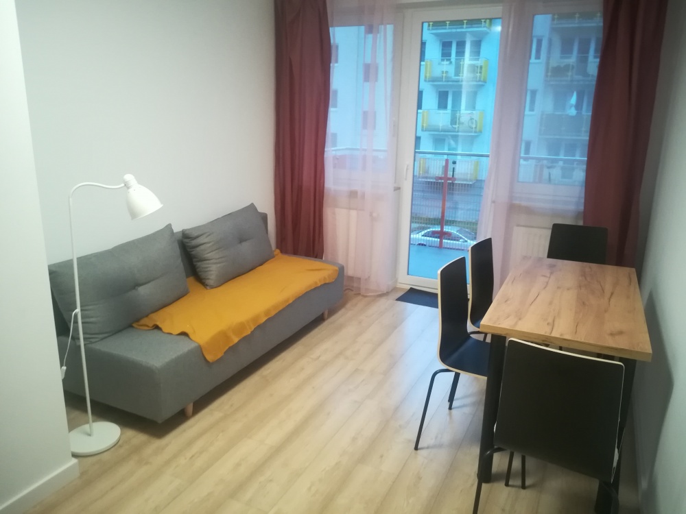 Wynajmę mieszkanie 2 pokojowe + balkon + miejsce parkingowe; Kraków, ul. Osiedle Akademickie - 12