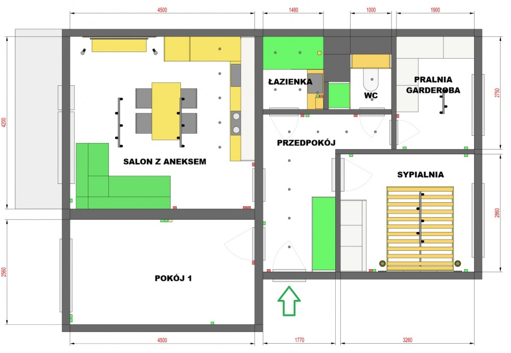 ✦ 2 POKOJE + SALON Z ANEKSEM | PRALNIA+GARDEROBA | ZABUDOWY NA WYMIAR | DUŻY BALKON ✦ - 10
