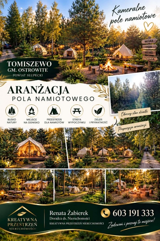 DZIAŁKA REKREACYJNA TUŻ PRZY JEZIORZE TOMISZEWO - 12